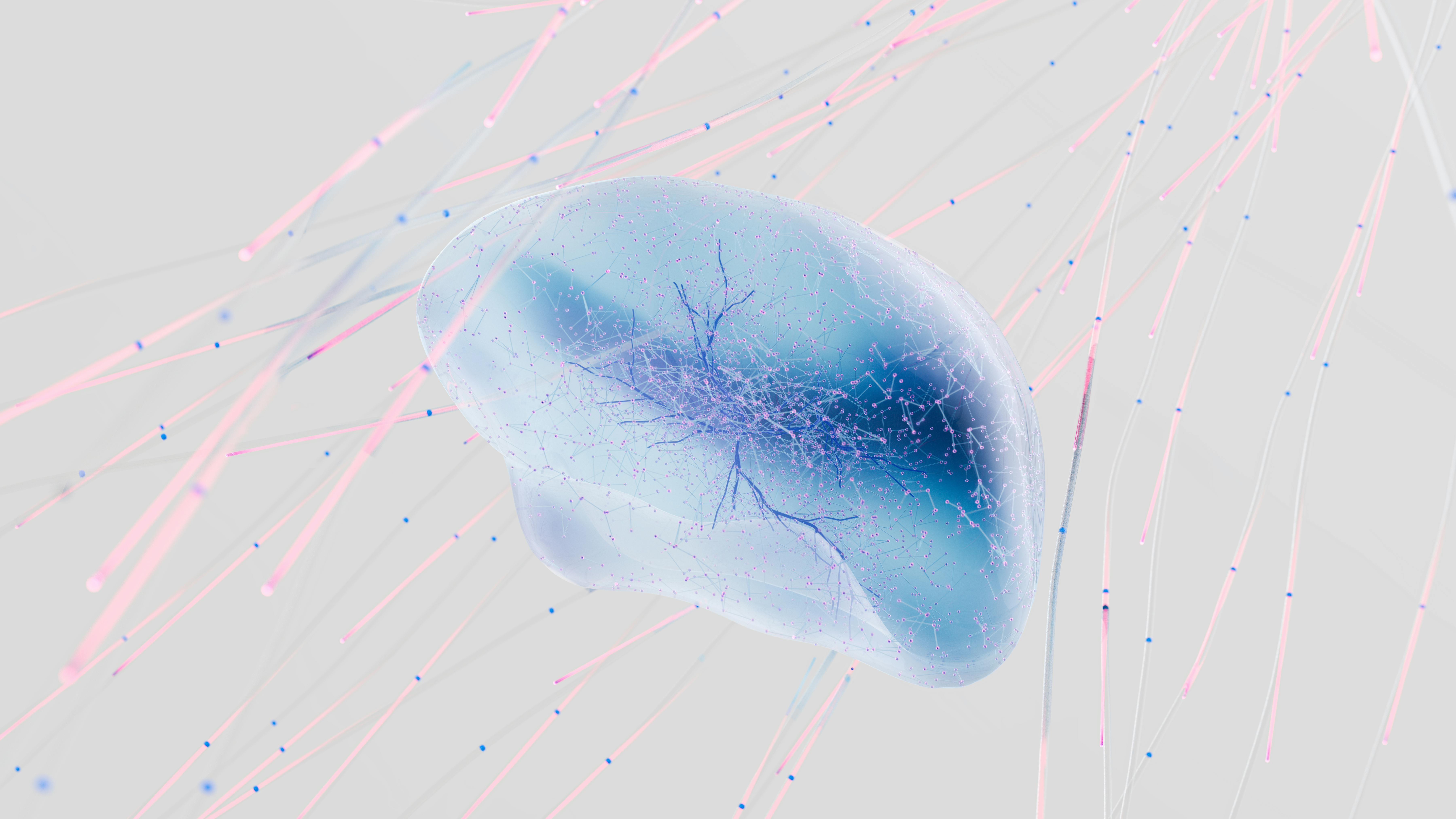 AI neural network visualization representing Fluxvec's intelligent automation